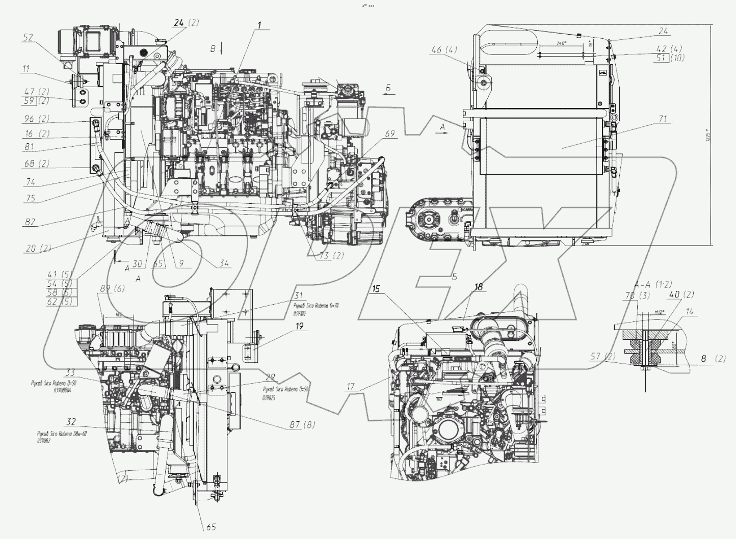  Установка блока радиаторов