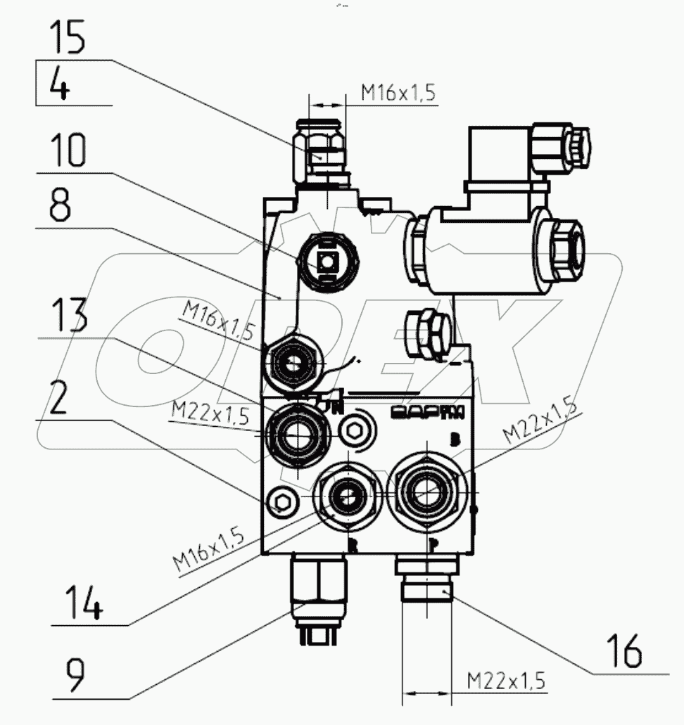  Клапан зарядки в сборе