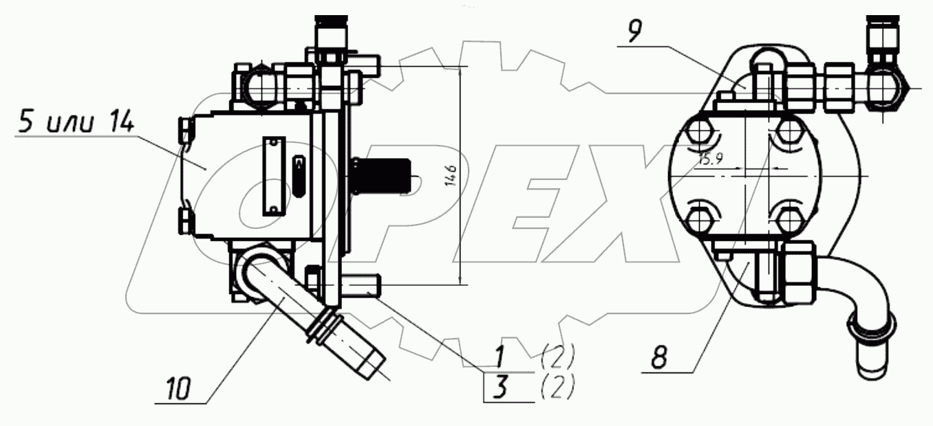  Установка насоса НШ