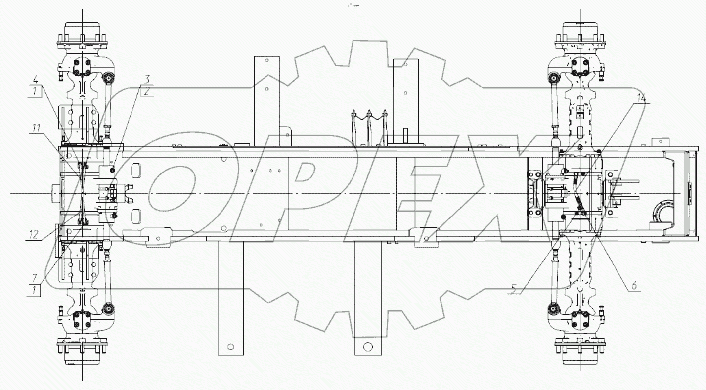  Гидрооборудование мостов в сборе