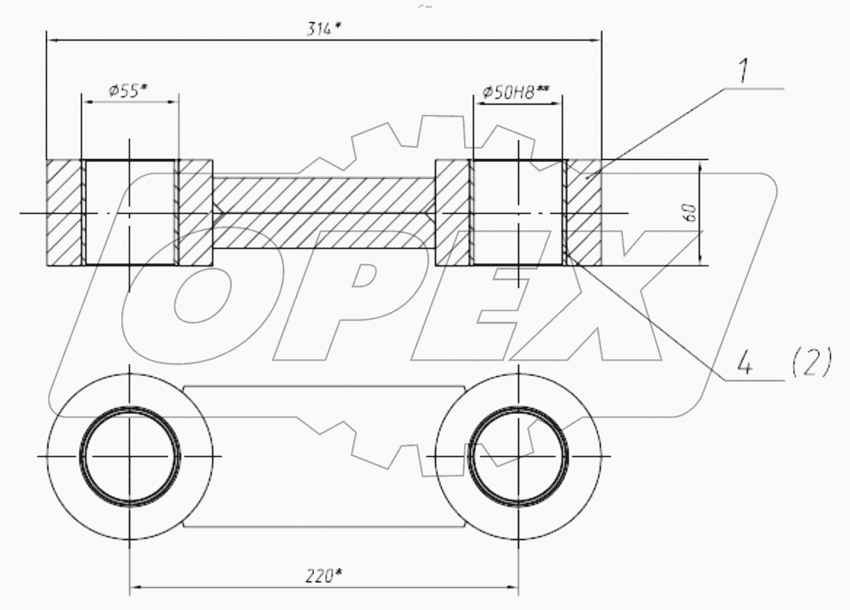  Тяга в сборе