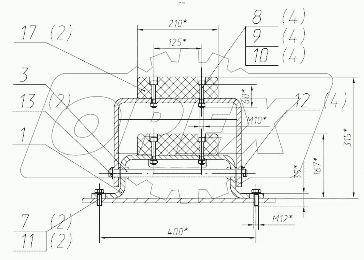  Установка буфера рабочего оборудования
