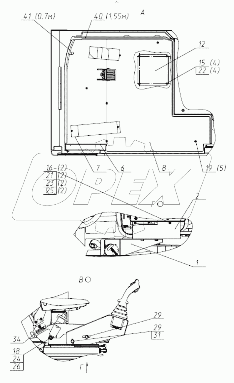  Управление погрузчиком