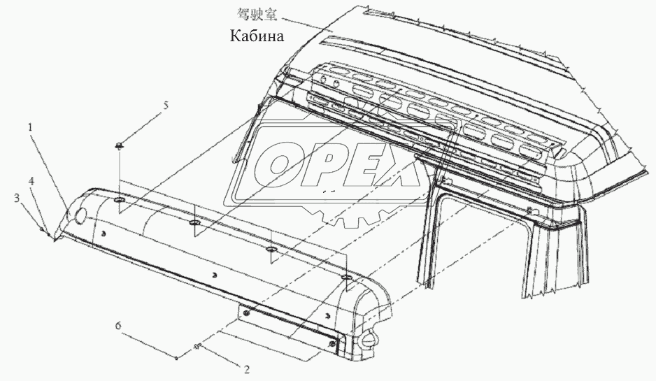 Боковой отделочный кожух крыши