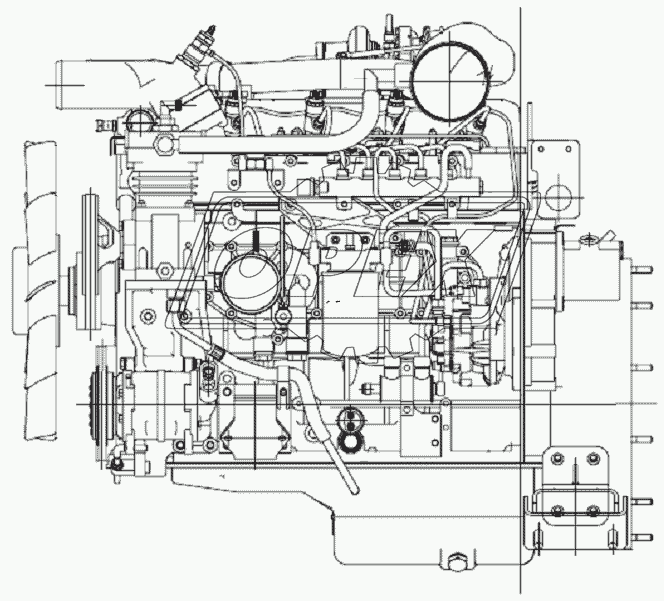 Двигатель (левый)