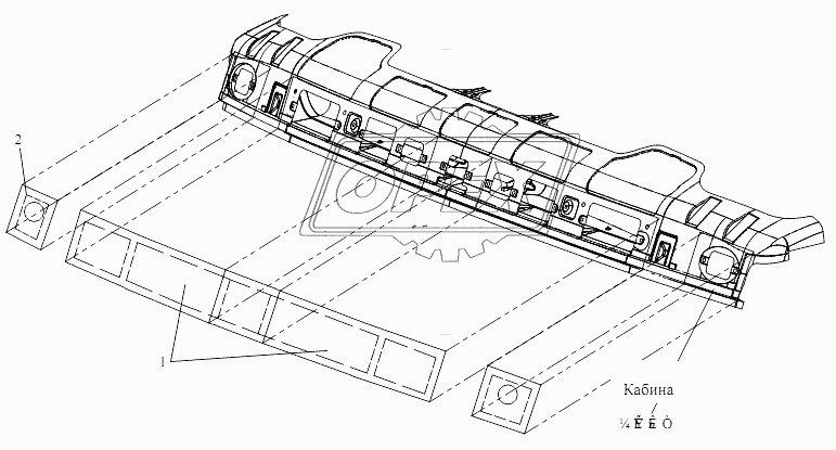 Уплотнительная пленка внешней панели ветрового стекла