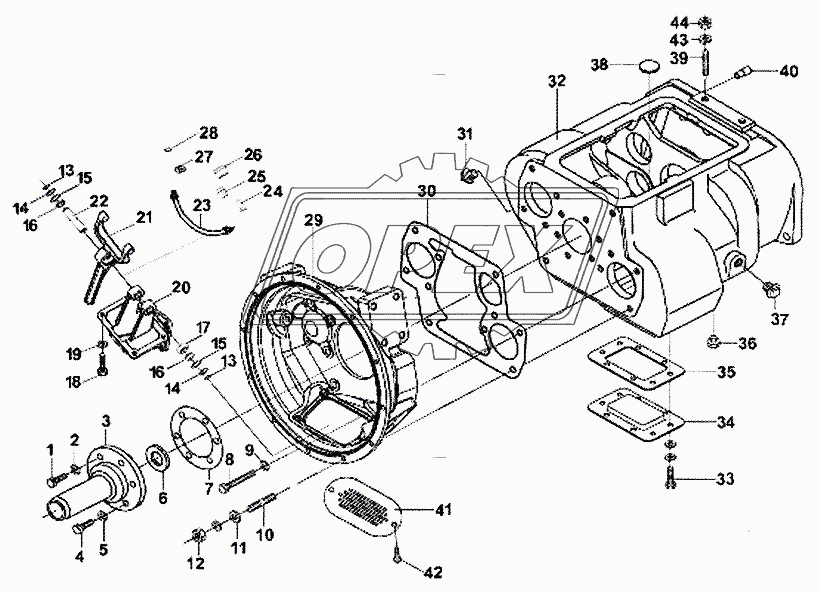 Сцепление и корпус КПП