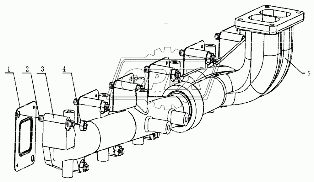 М3000-1008200А Части выхлопного патрубка