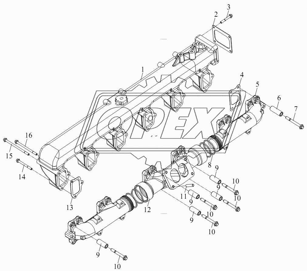 Впускной, выпускной коллектор