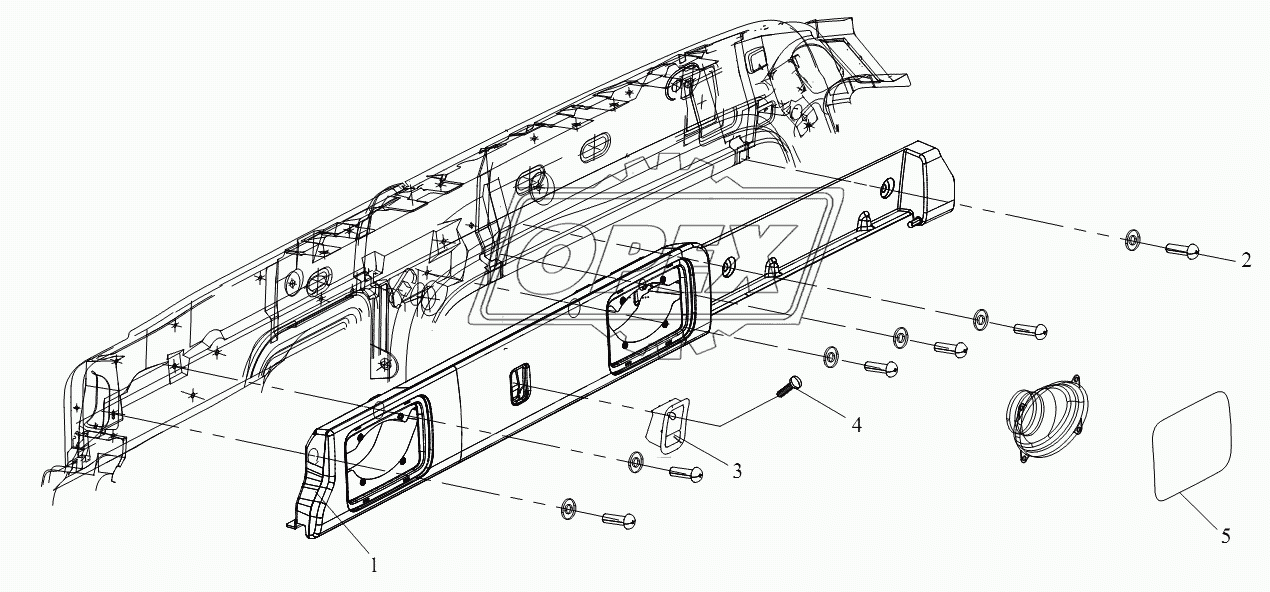 Блок облицовки крыши (II)