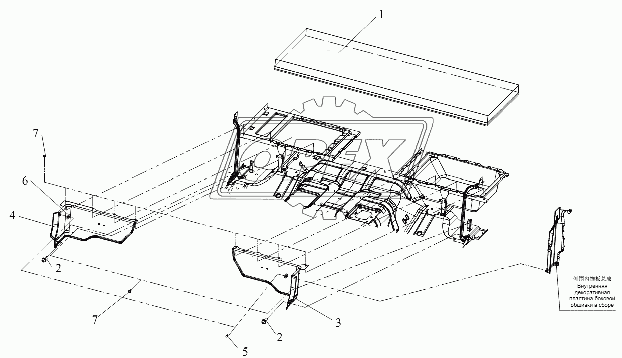 Блок нижнего спального места (II)