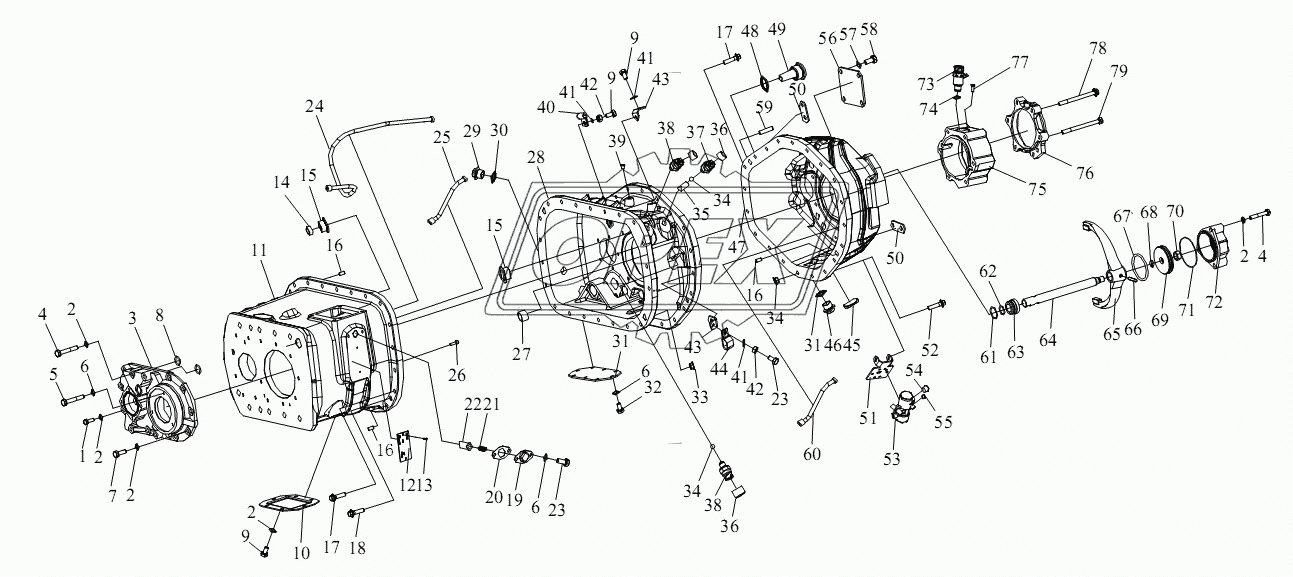 Корпус коробки передач