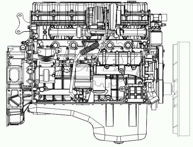 Двигатель (правая схема)