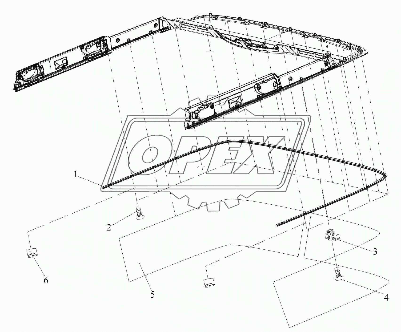 Составляющие элементы обшивок крыши (III)