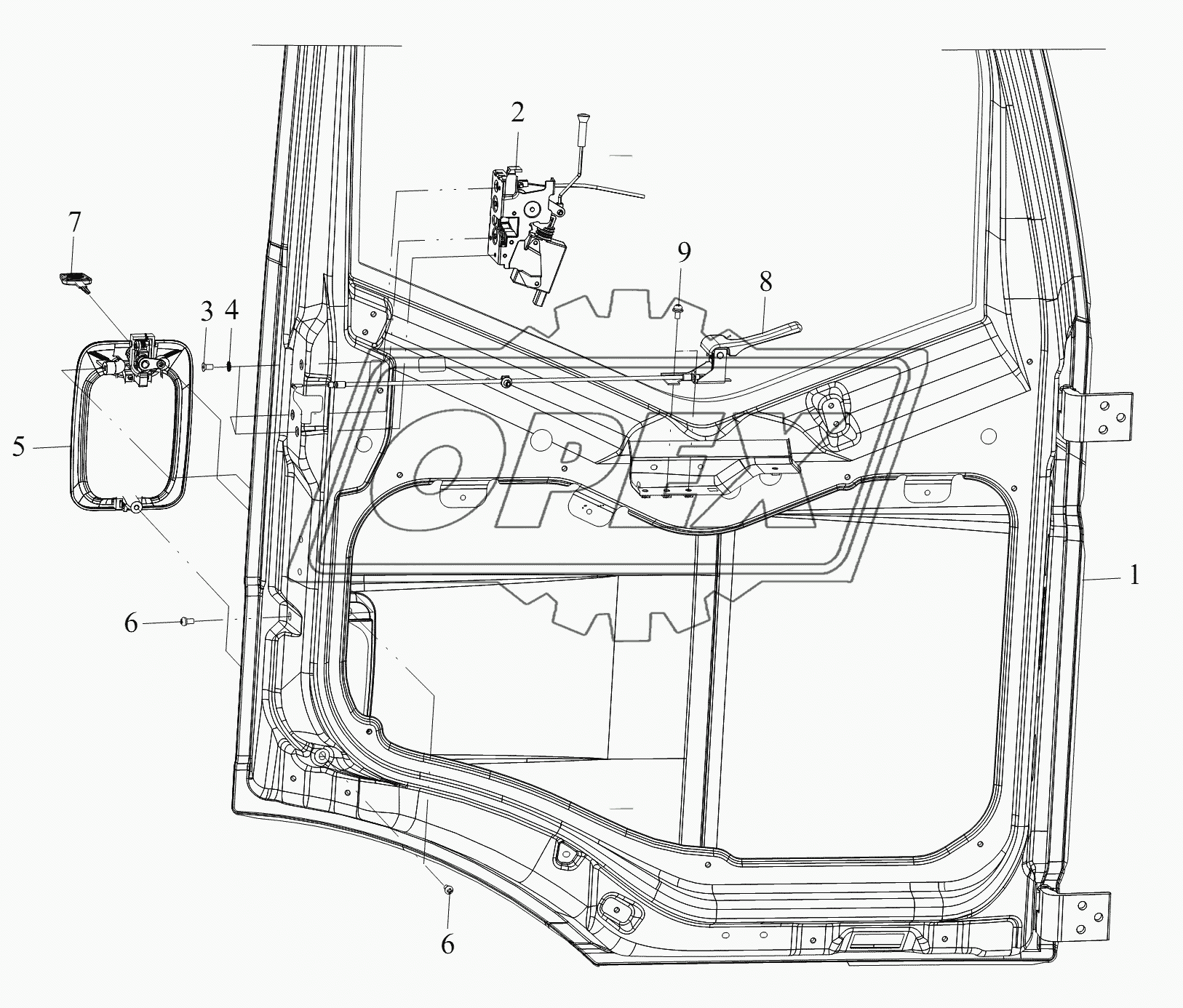 Электрические замки дверей