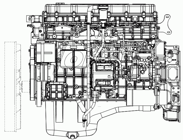 Двигатель (Левая схема)