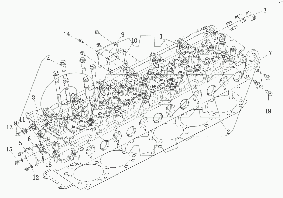  Головка блока цилиндров в сборе