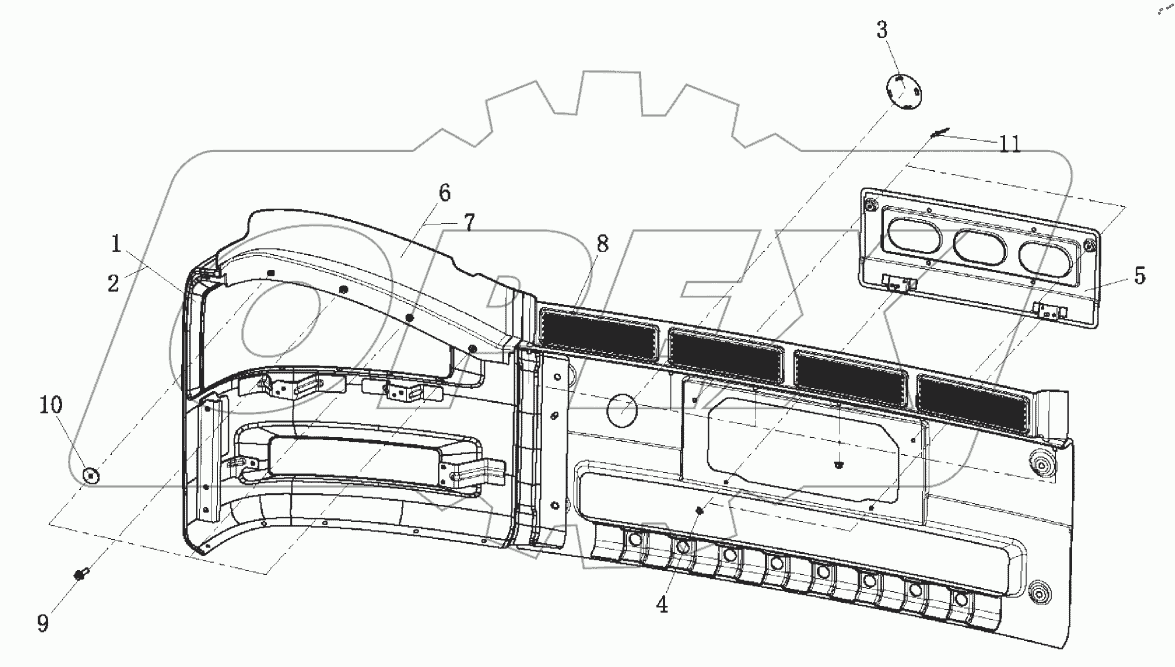  Бампер передний (1)