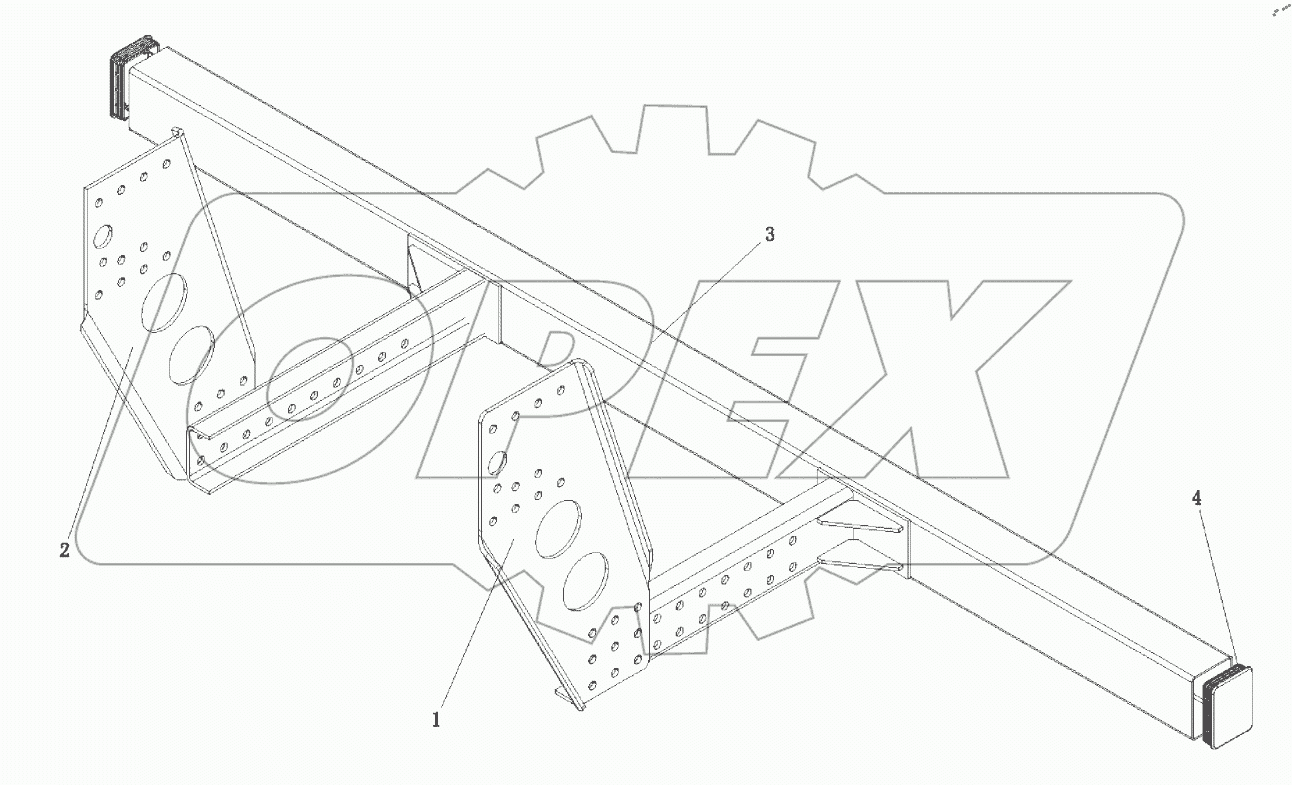  Логика задней защиты в сборе