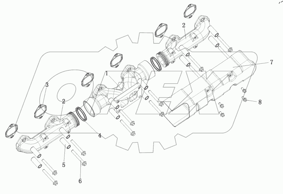  Сборка логики выпускного коллектора
