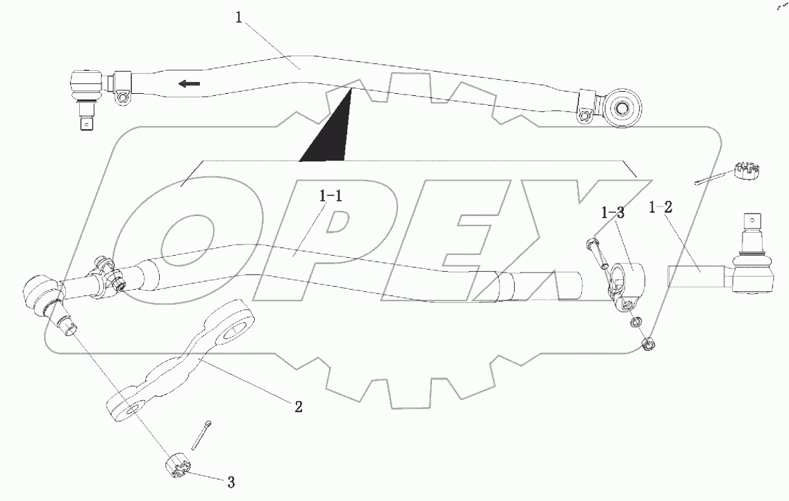  Рулевой рычаг