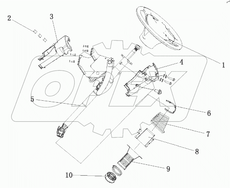  Рулевое колесо и рулевая передача
