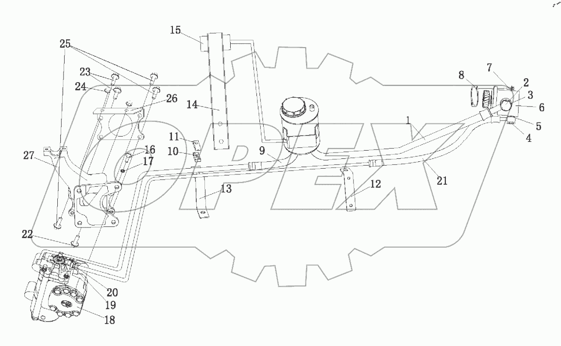  Линия гидроусилителя руля