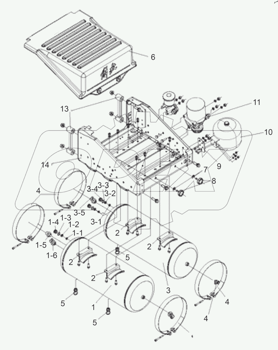  Модуль подачи энергии воздушного тормоза