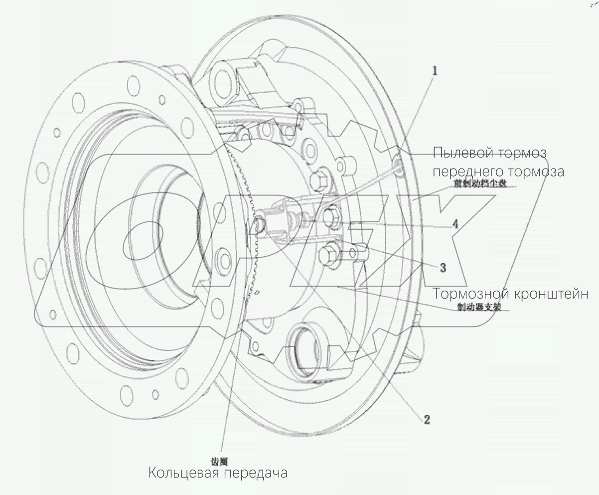  Логическая сборка датчика переднего моста