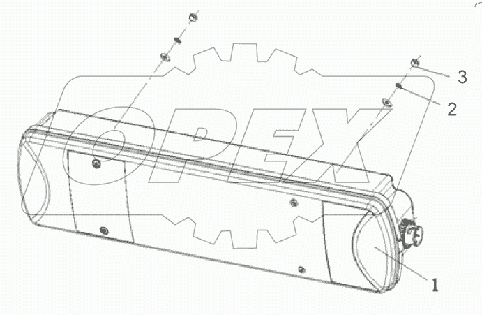  Логика заднего фонаря в сборе