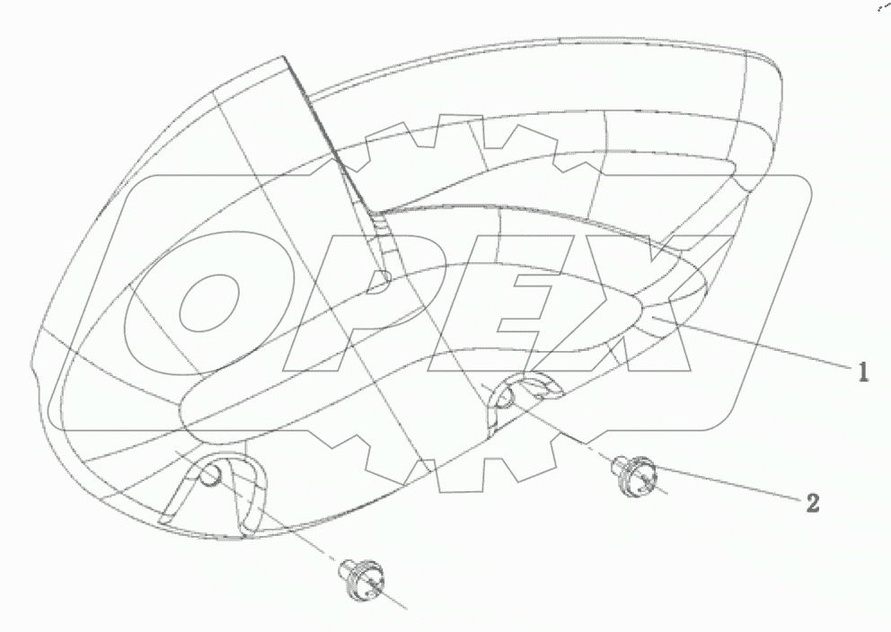  Логическая сборка переднего фонаря