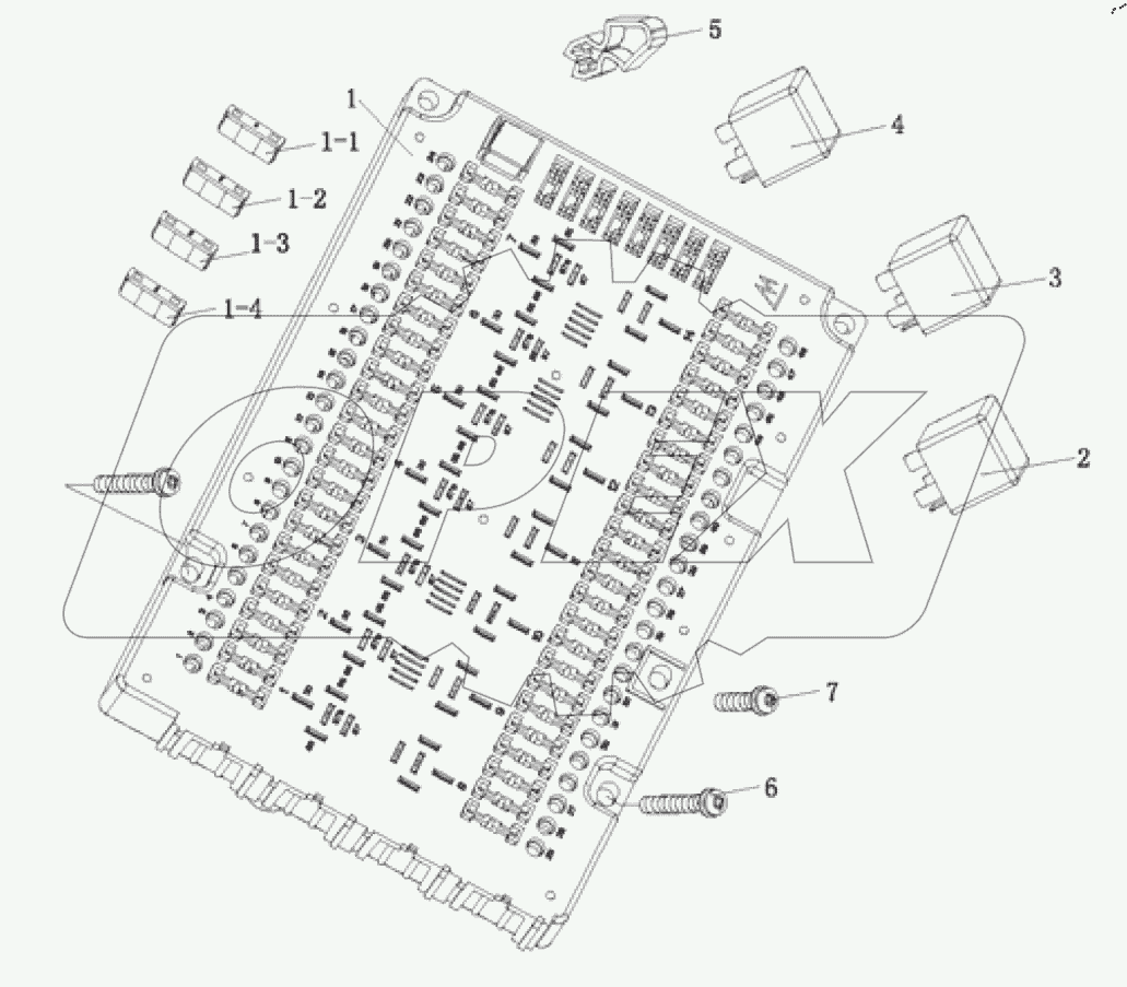 Блок логики предохранителей в сборе