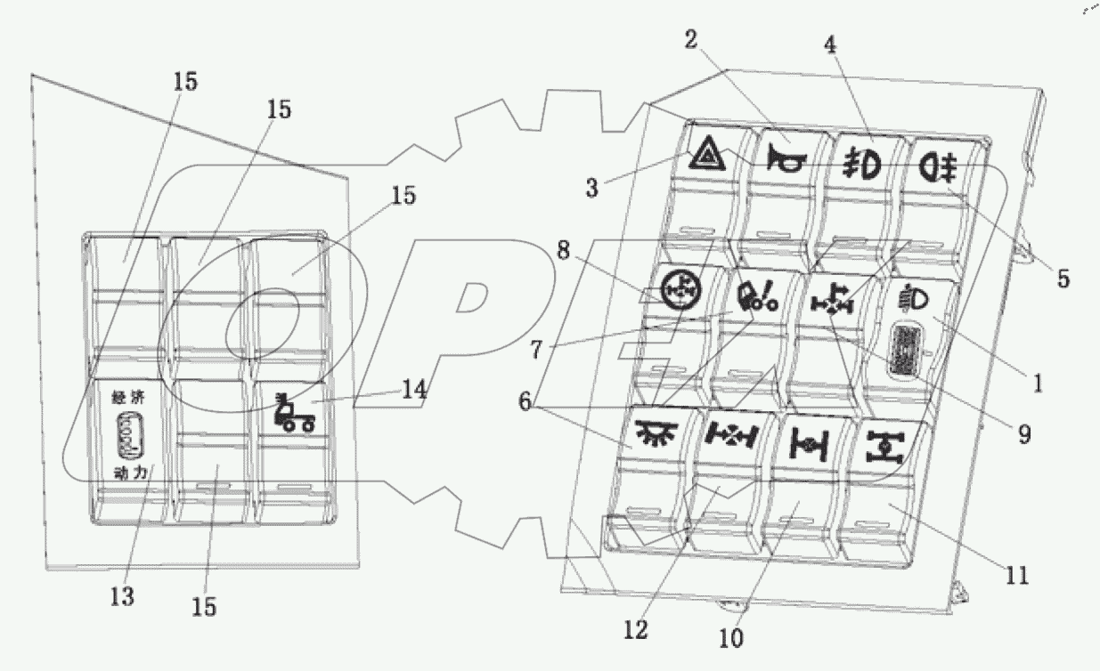  Функциональный переключатель логики в сборе