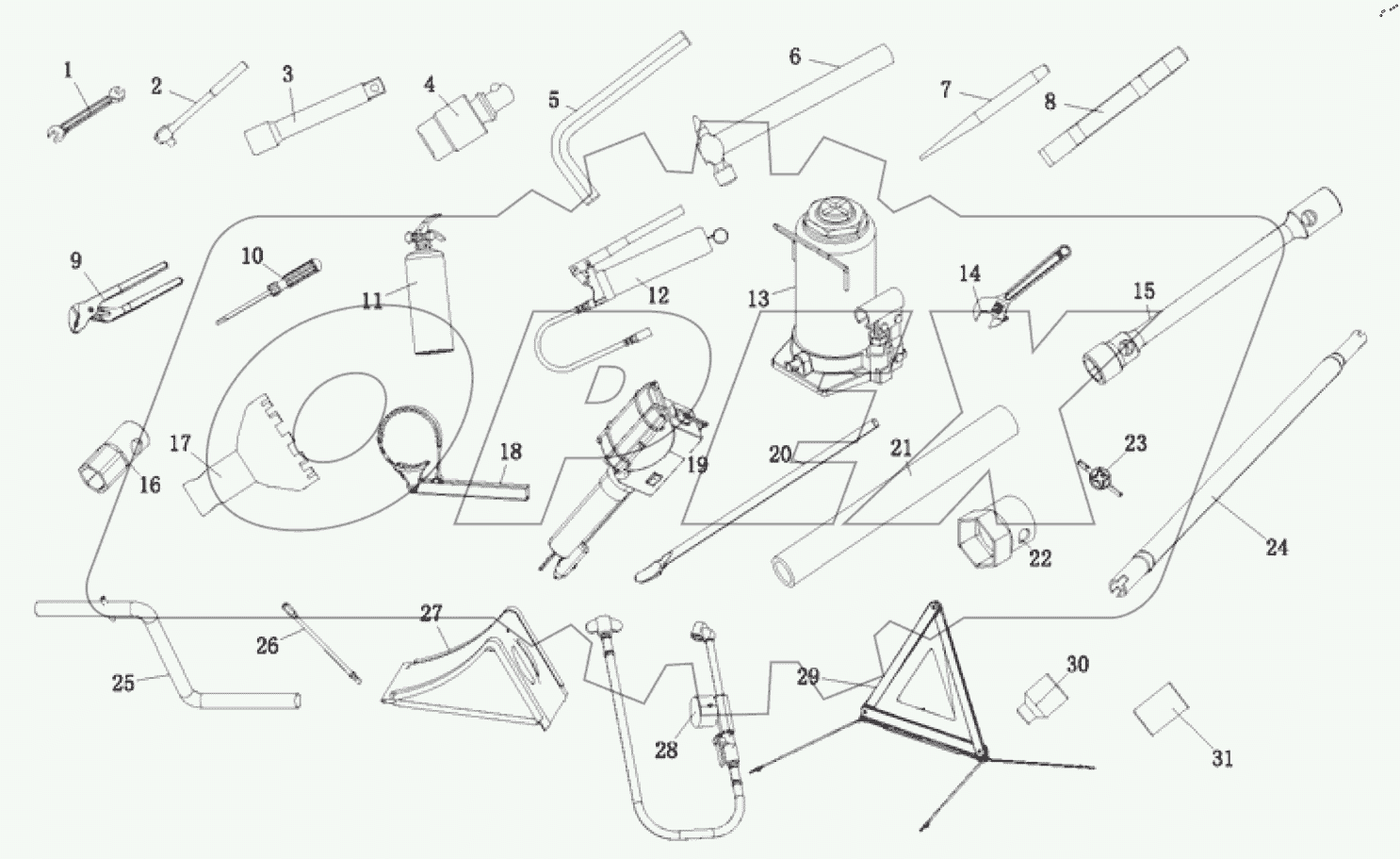  Бортовые инструменты и аксессуары