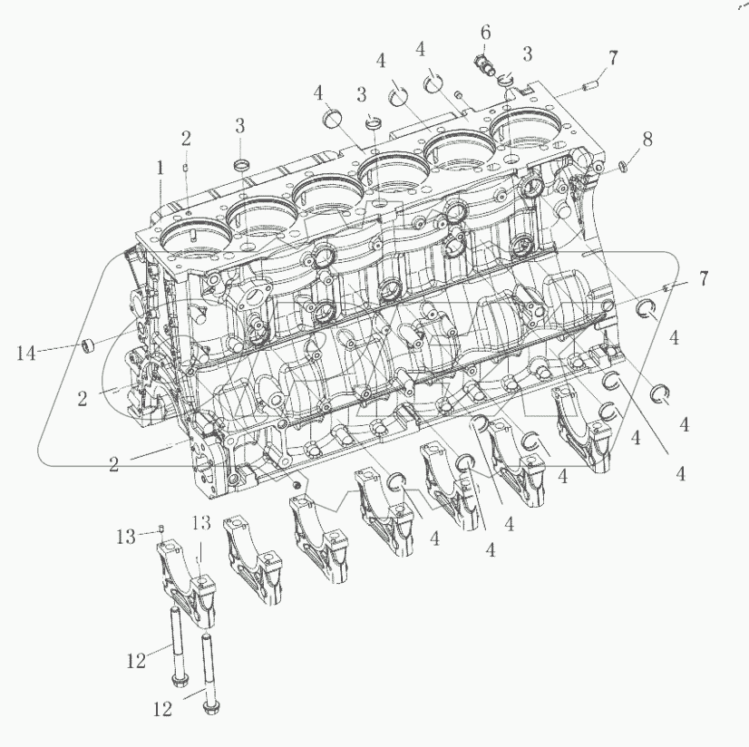  Блок цилиндров