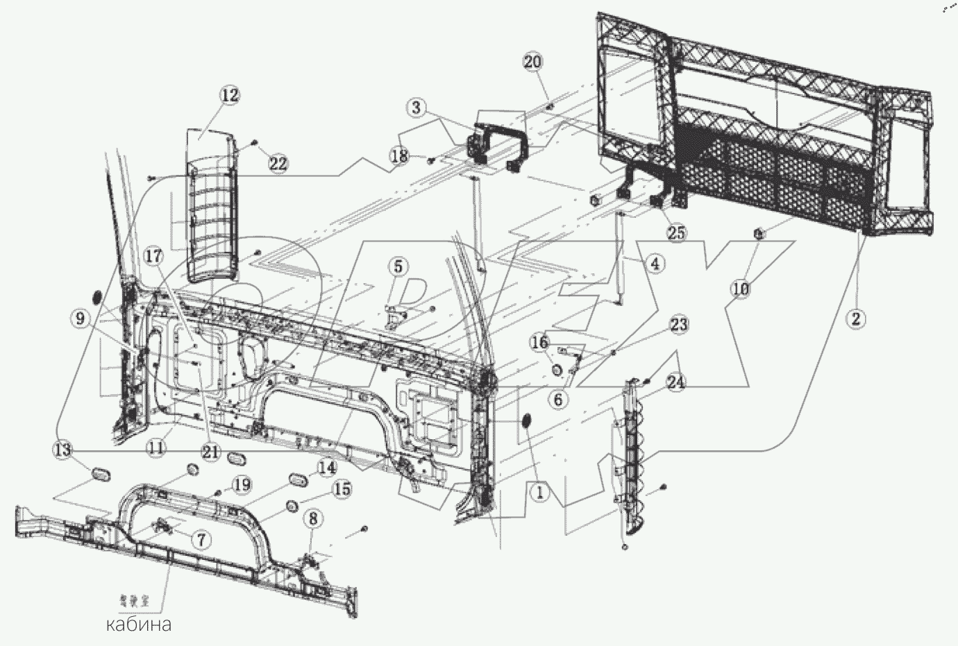  Логическая сборка передней крышки