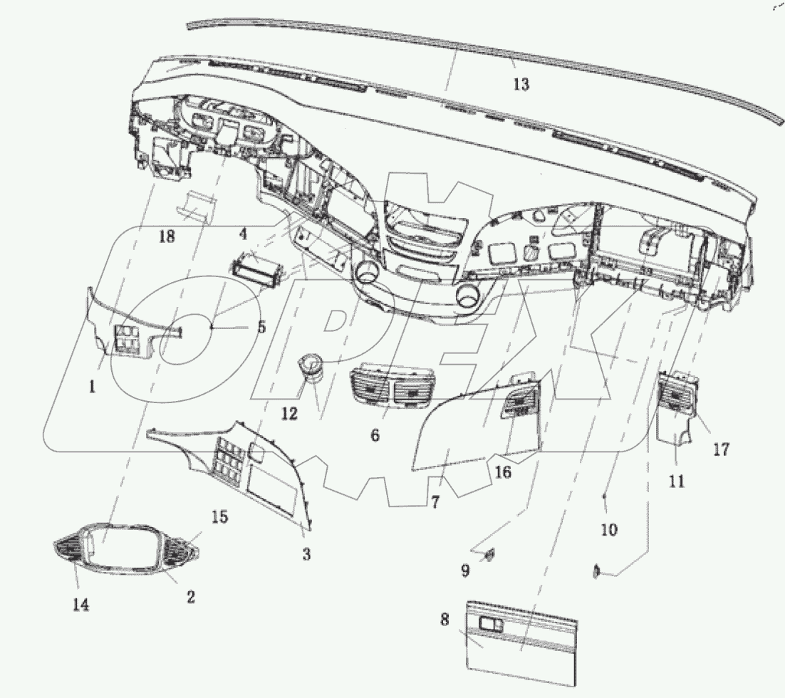  Компоненты приборной панели (4)