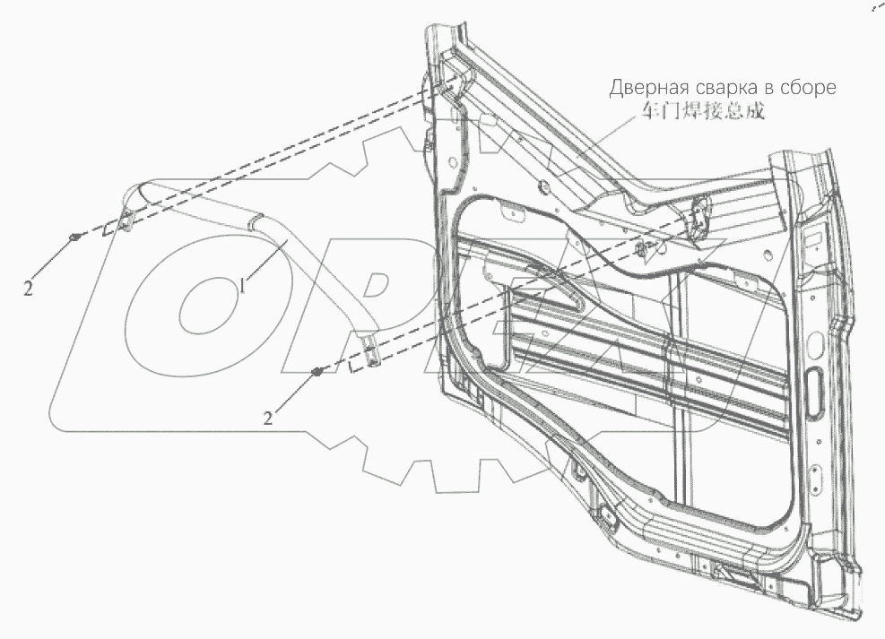  Дверной подлокотник