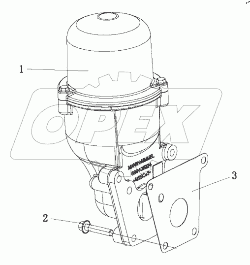 Логическая сборка центробежного масляного фильтра