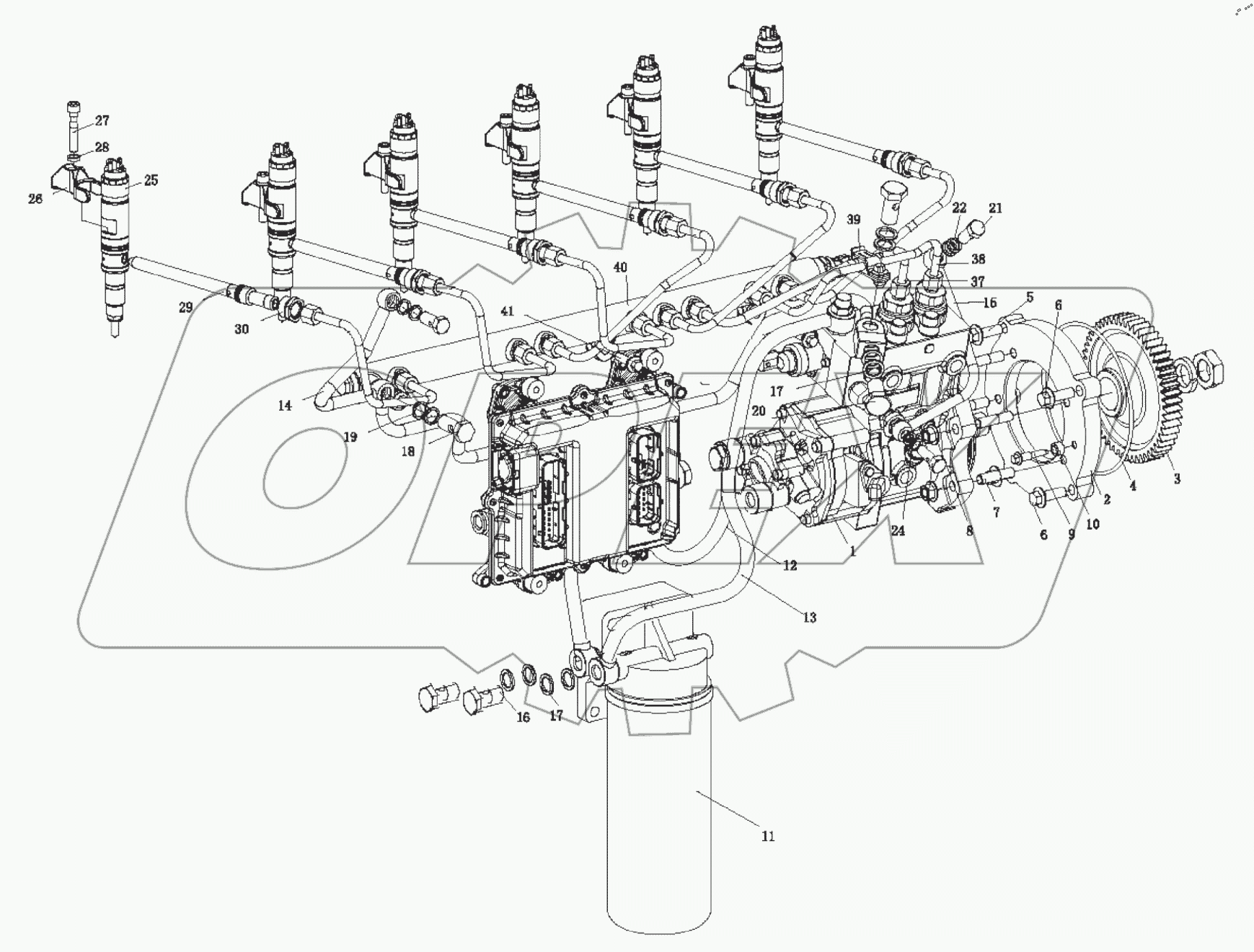  Система подачи масла