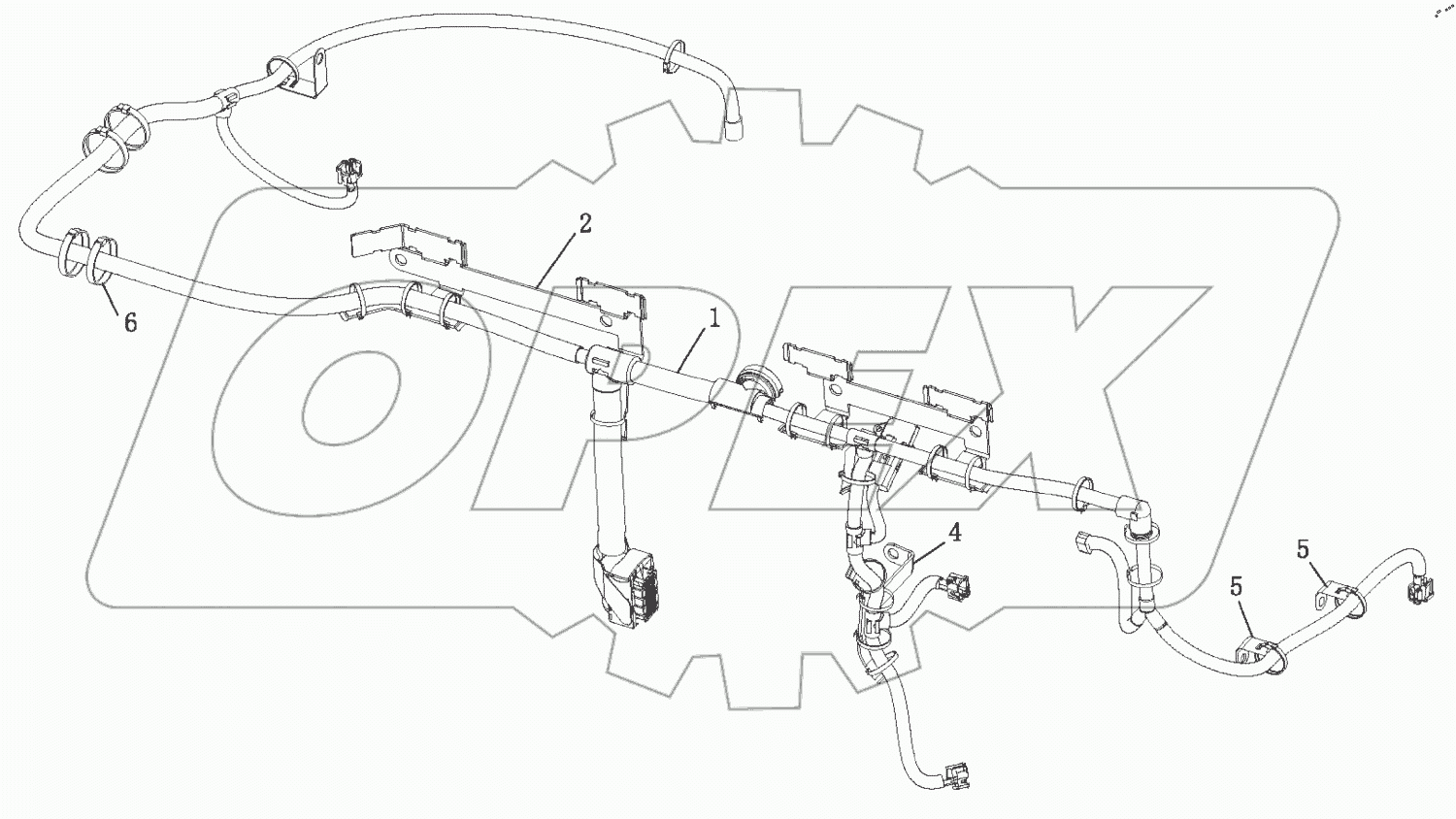  Жгут проводов двигателя