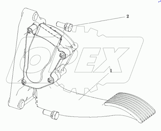  Педаль газа