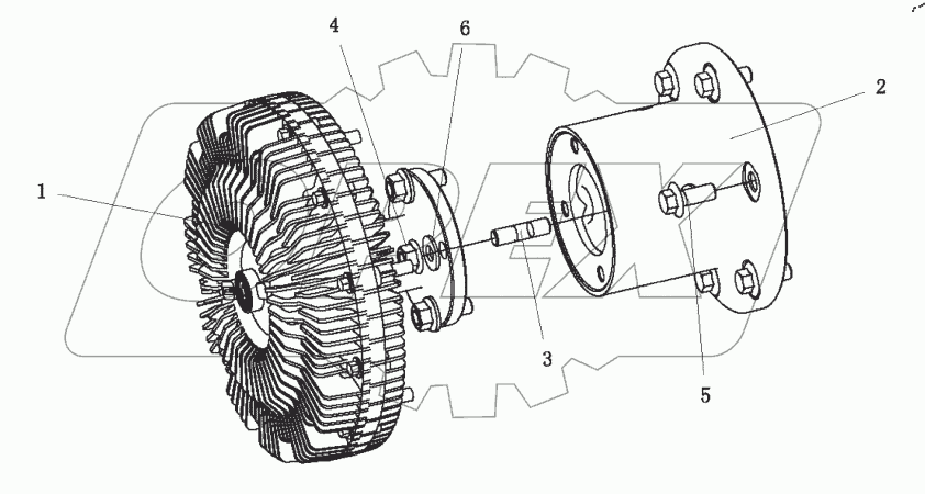  Логический узел муфты вентилятора