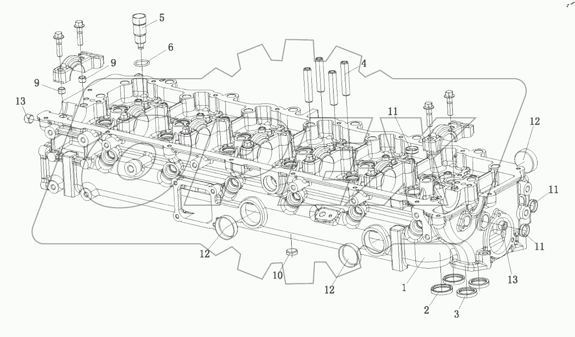  Головка блока цилиндров в сборе