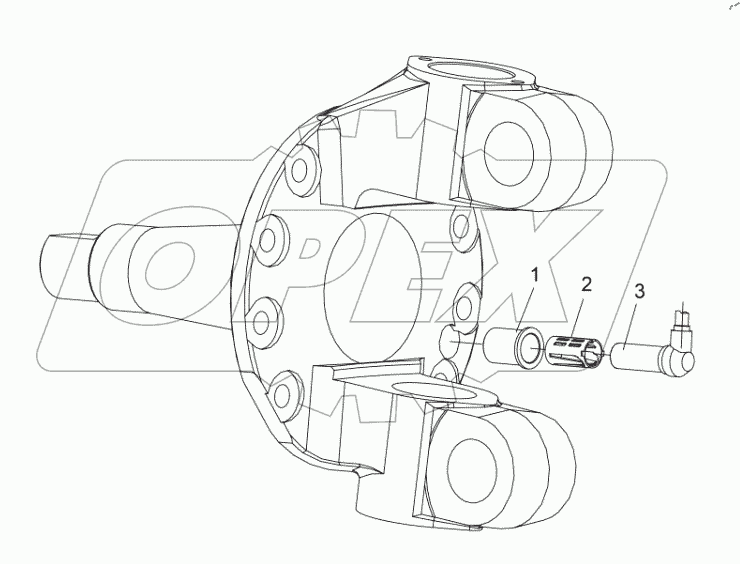  Датчик скорости вращения переднего моста