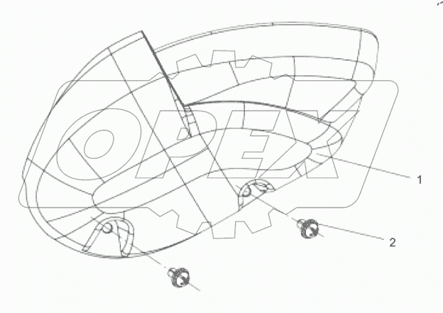  Устройство переднего габаритного фонаря