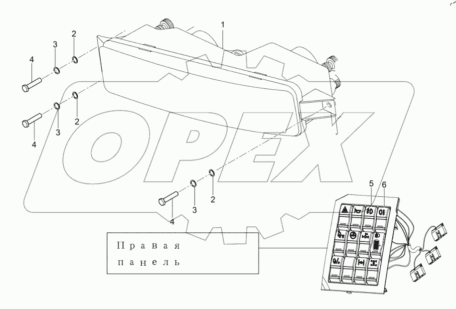  Передняя противотуманная фара