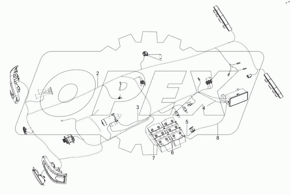  Электрическая схема шасси