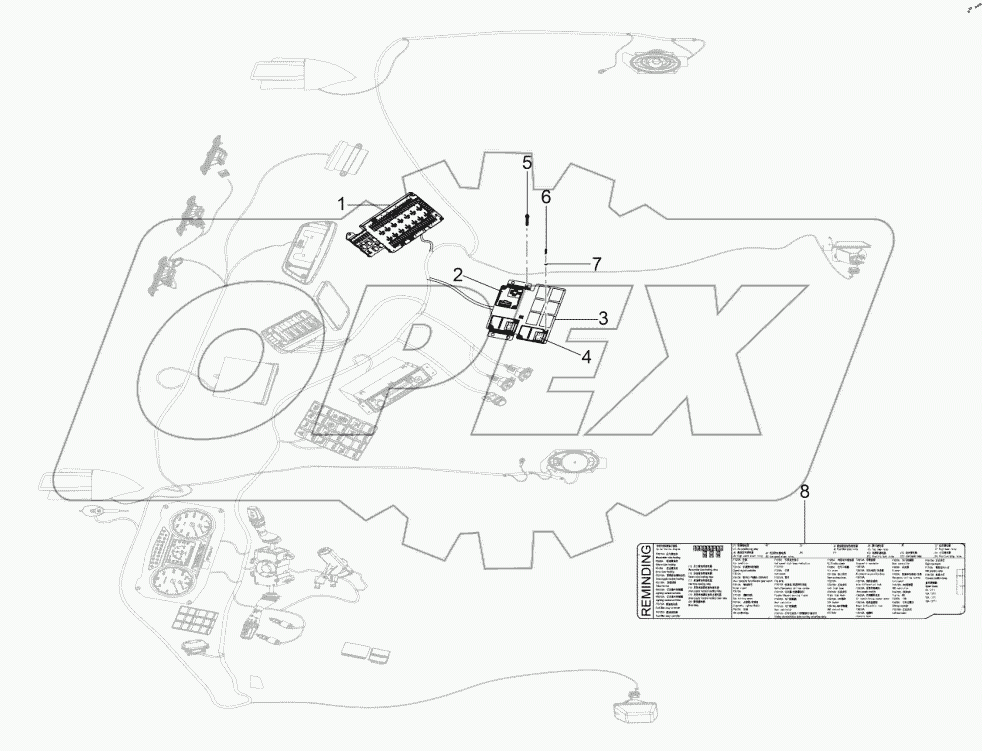  Схема блока предохранителей и контроллера