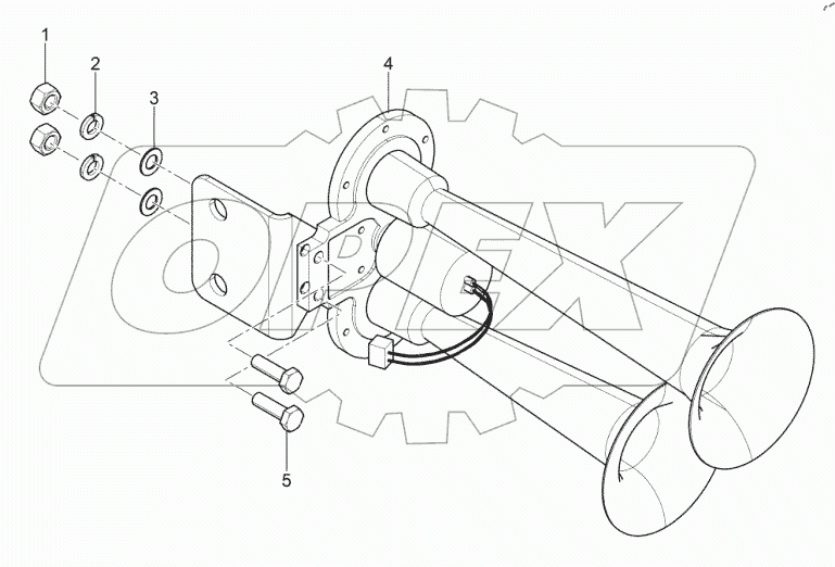  Узел звукового пневмо-сигнала